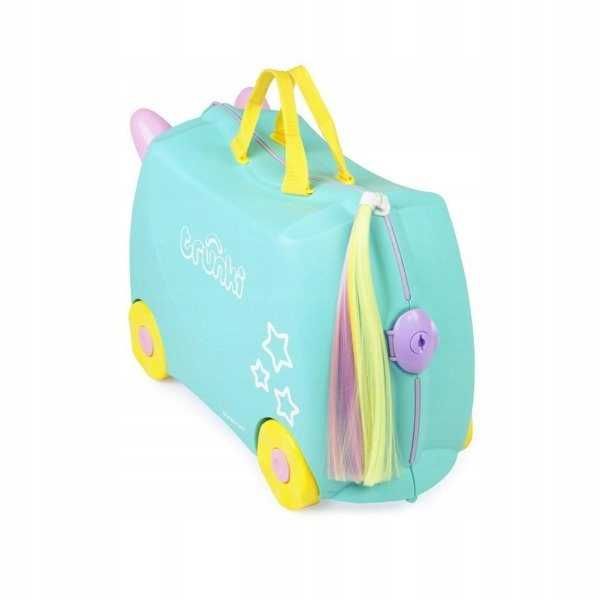 TRUNKI jeżdżąca walizka dla dziecka, kabinowa, Jednorożec, 18 L