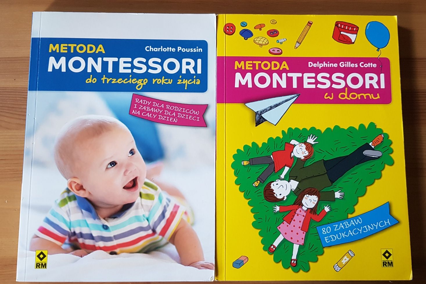 2 książki: Montessori do trzeciego roku życia i Montessori w domu