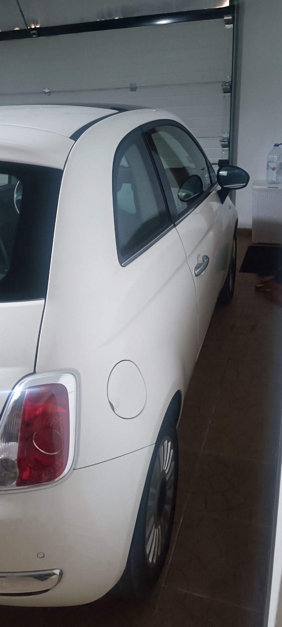 Fiat 500 interior cinza
