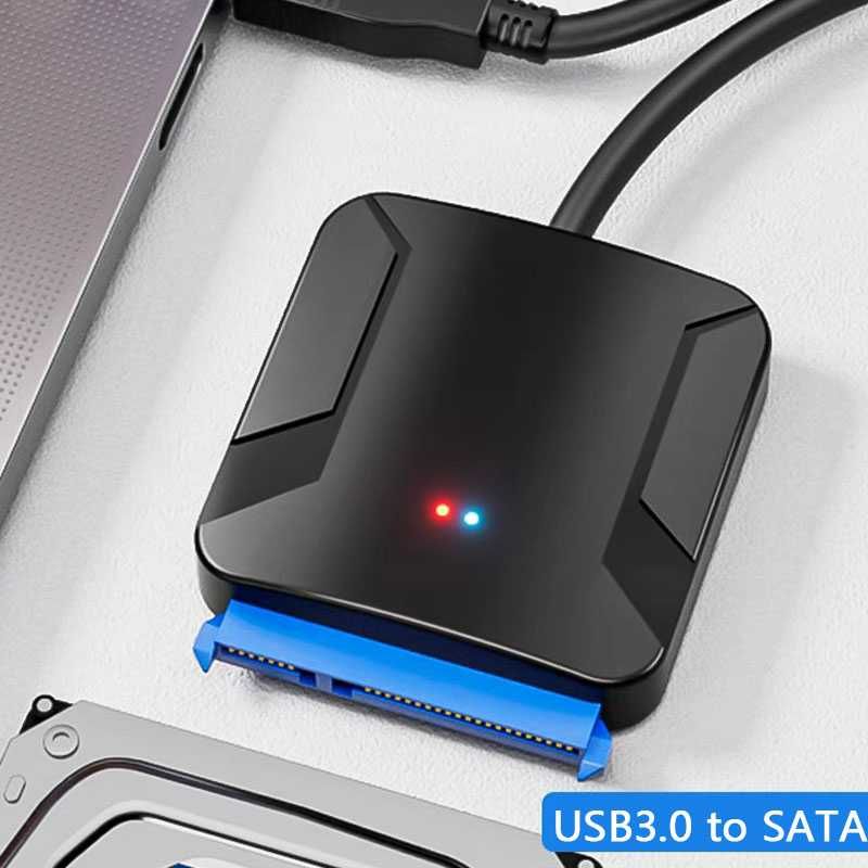 Adapter SSD / HDD 2,5'' oraz 3,5'': SATA - USB 3.0 + zasilacz 12V, 2A.