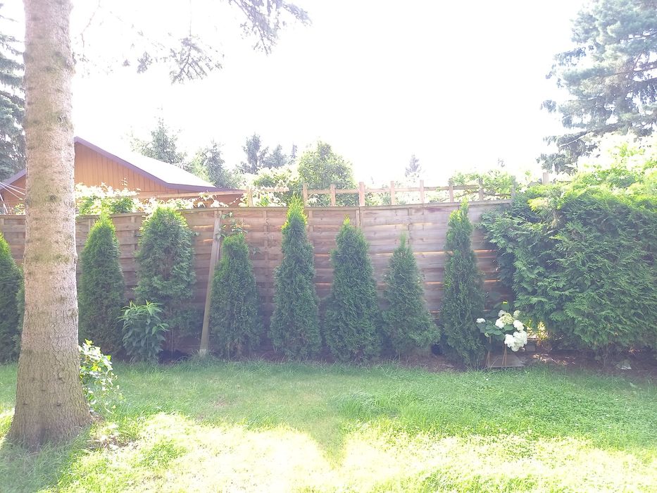 Płot lamelowy.Ogrodzenie. Przęsła.