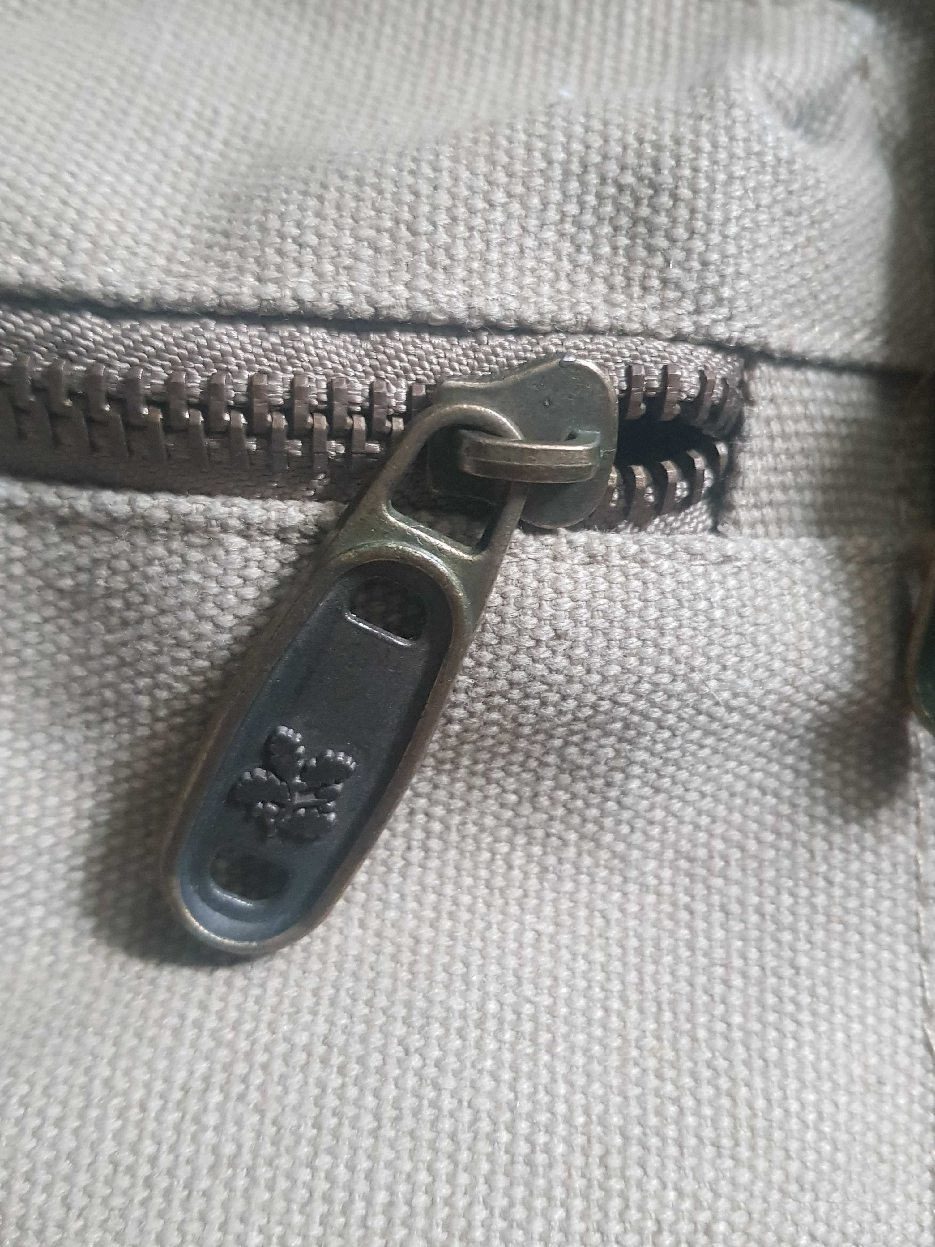 Plecak w Stylu Vintage Z Wojskowego Płótna I Skóry