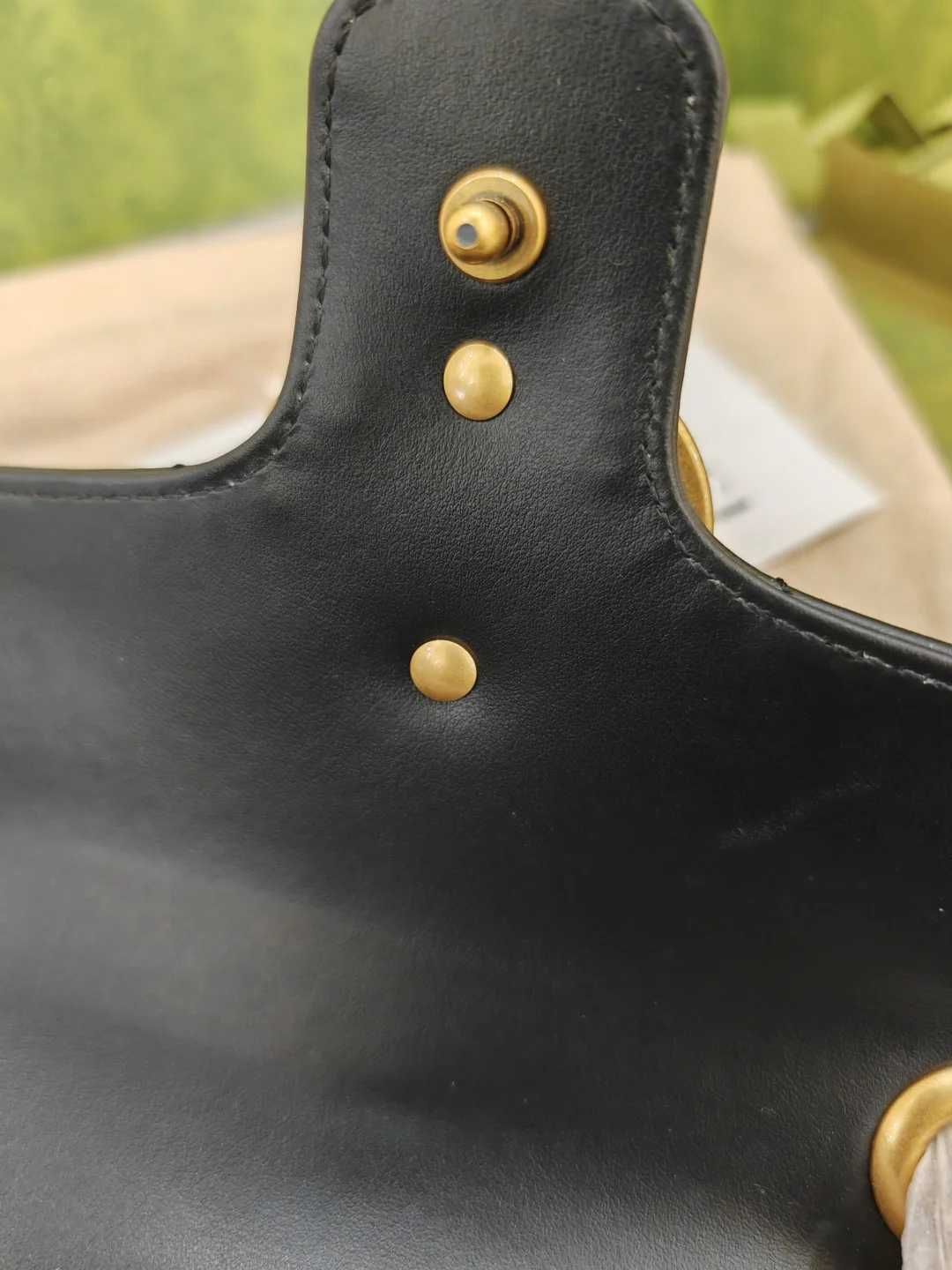 Bolsa de ombro pequena Gucci GG Marmont