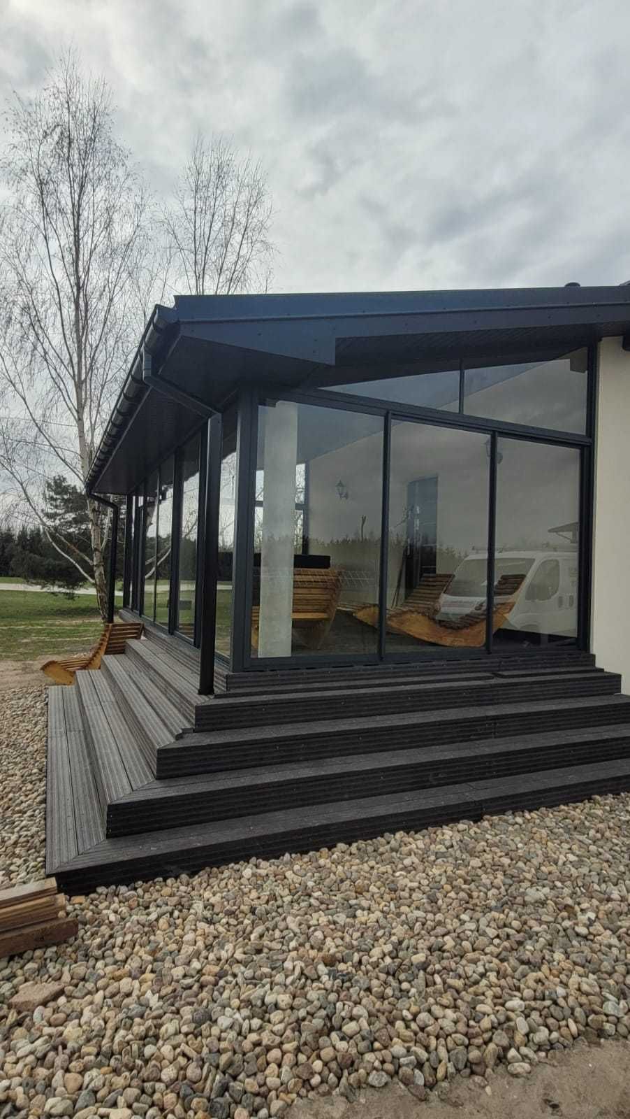 Zadaszenie tarasu, pergola, ogród zimowy, szklany, patio, oranżeria