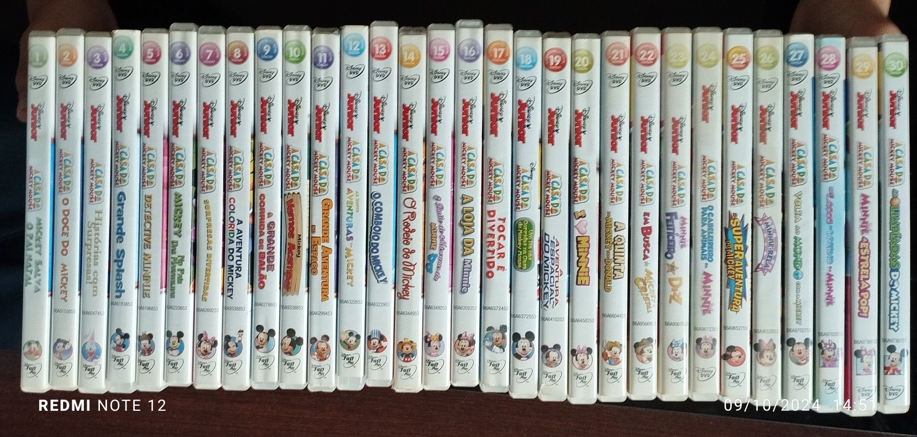 DVD'S a casa do Mickey Mouse