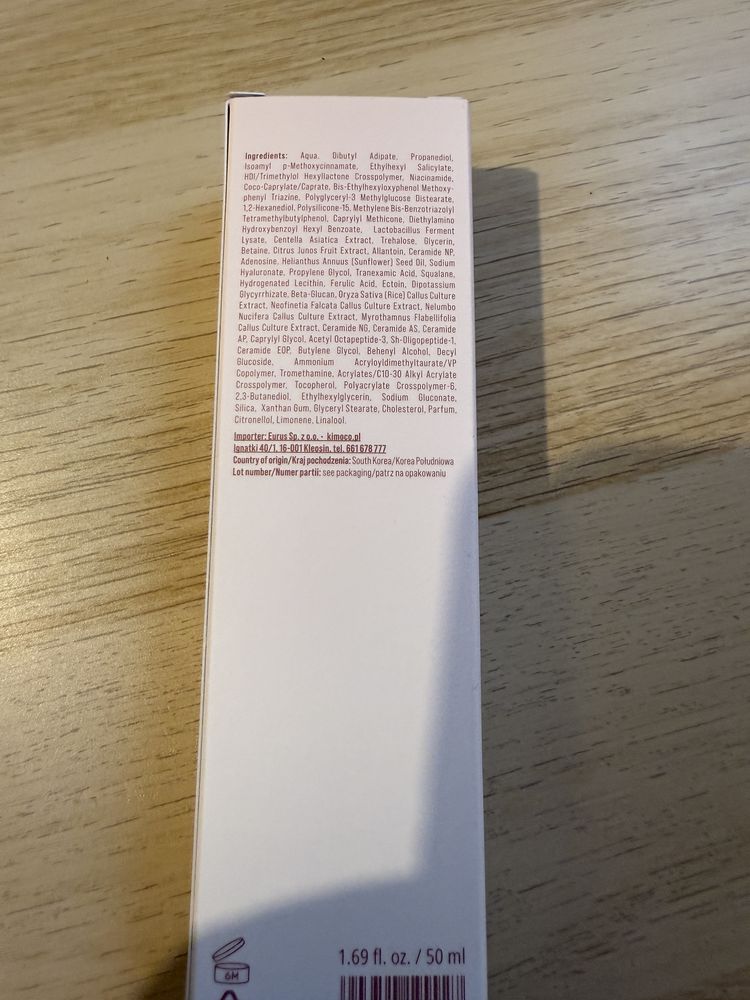 Krem do twarzy Kimoco SPF 50+ Luminous Dew