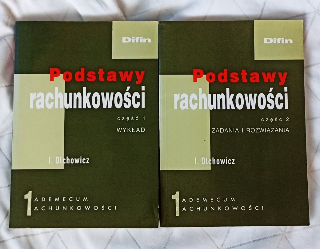 Podstawy rachunkowości Irena Olechowicz wykład zadania i rozwiązania