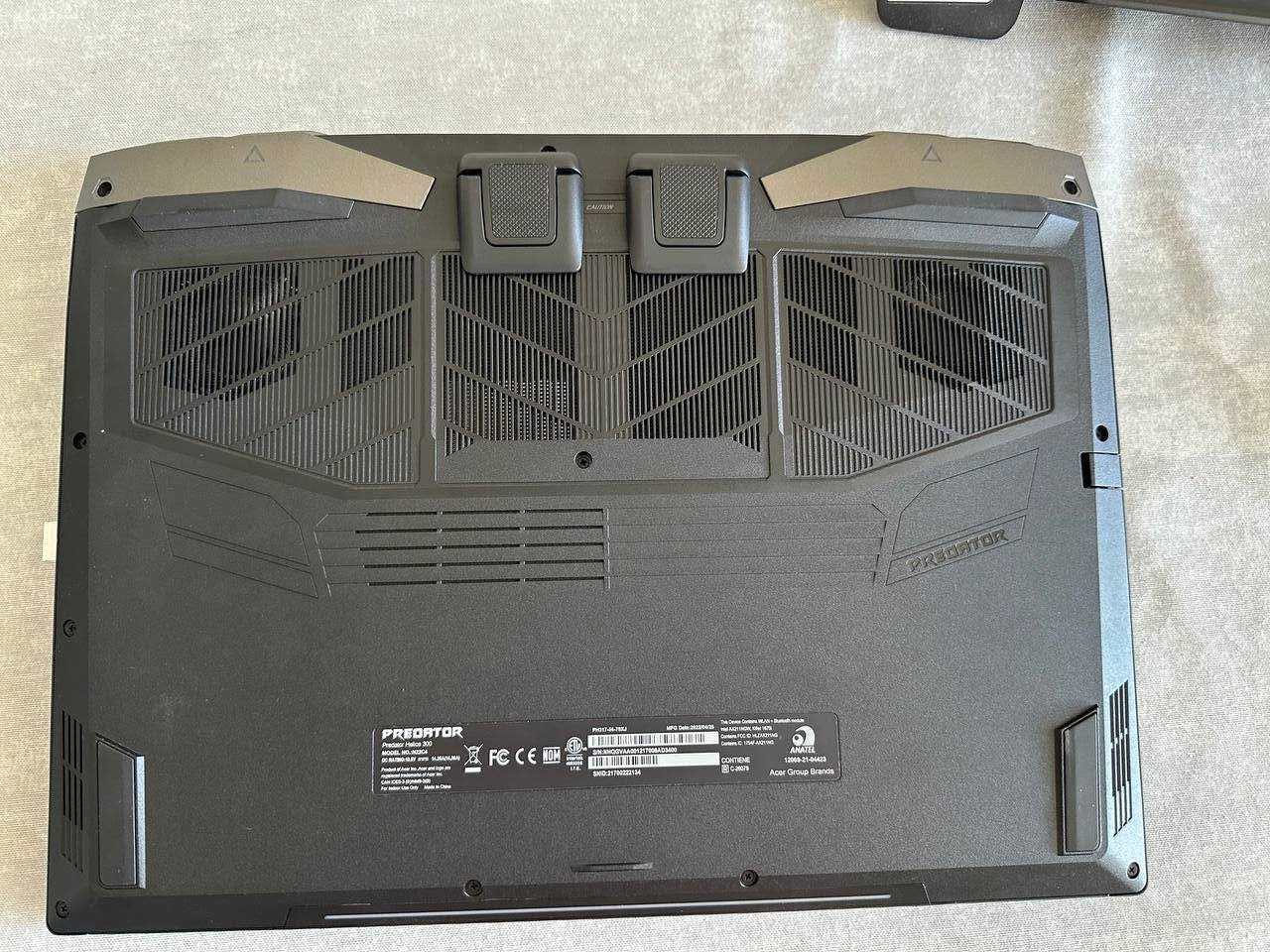 Acer Predator Helios 300, i7-12700H, 32gb ddr5, 1,5tb ssd, RTX 3060