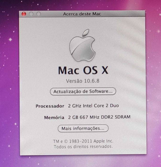 iMac G5 2Ghz Intel Core 2 Duo 2Gb RAM