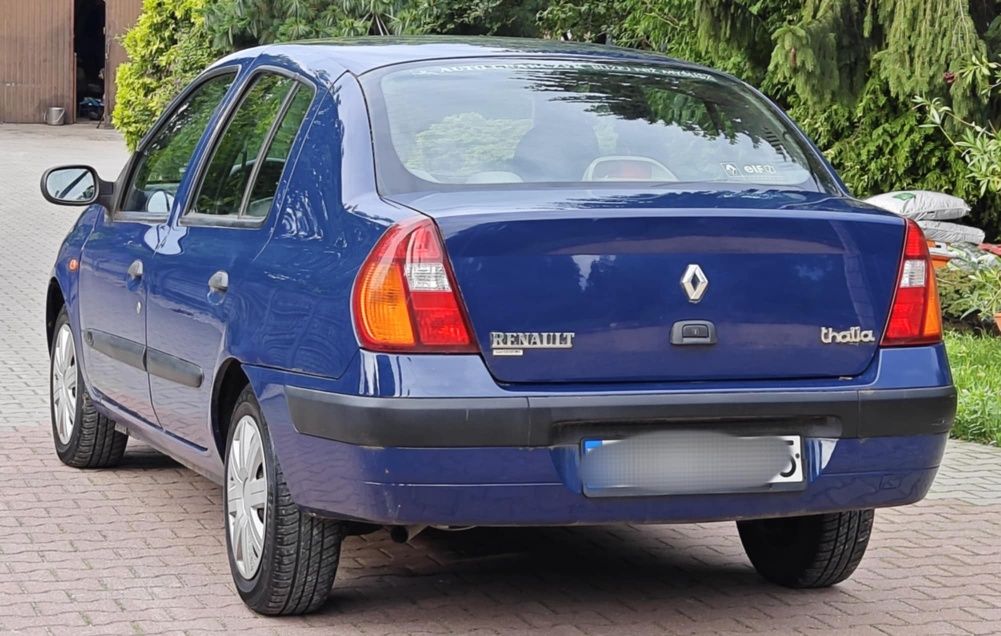 RENAULT THALIA 1.4 2004r Wspom, Elektryka szyb, Aktu OC i PT, Bez rdzy