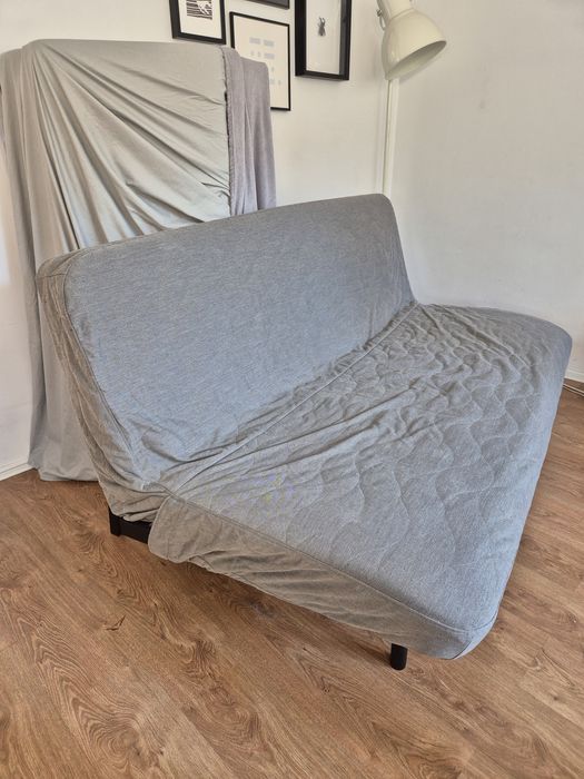 Sofa kanapa rozkładana Ikea Nyhamn/Knisa szary