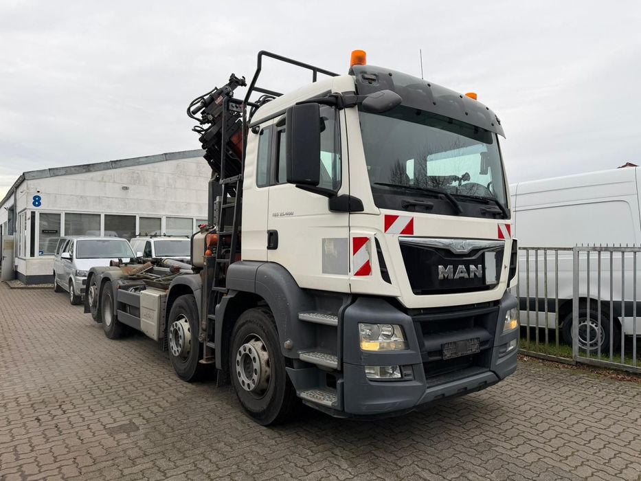 MAN TGS. 35.400 8X2 MEILLER HAK, ATLAS HDS EURO 6 z DE  Pierwszy właściciel,  HAK Mailler RK 20.65 HDS ATLAS długość 12.1 m su