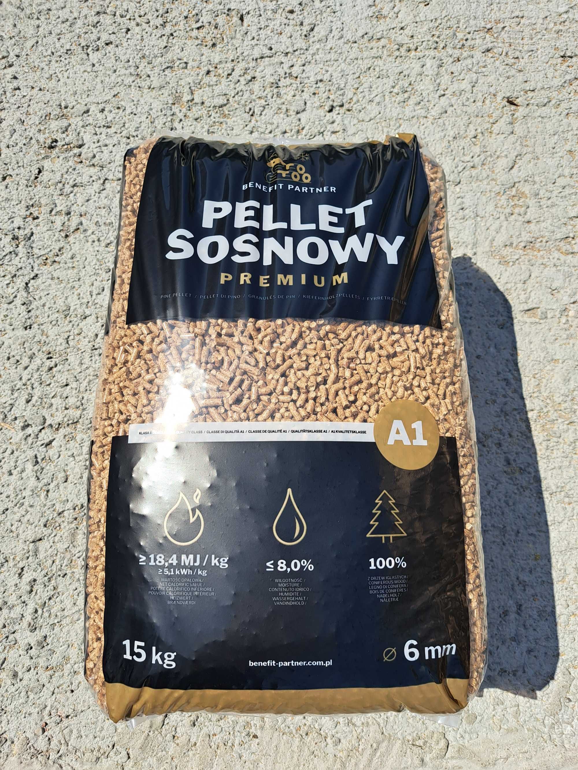Pellet Sosnowy jakości A1