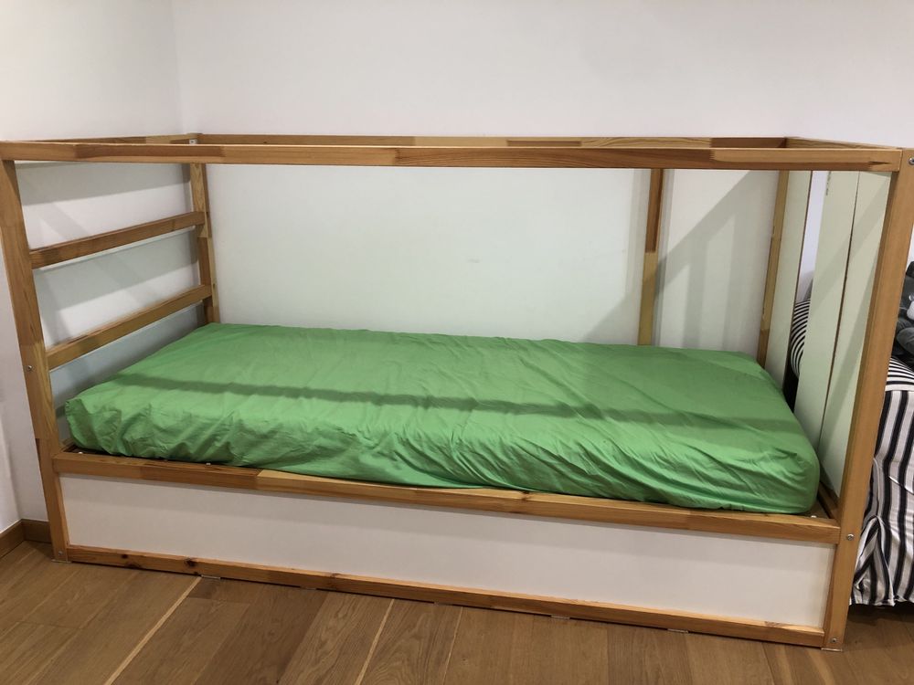 Ikea kura dwustronne łóżko 90x200 piętrowe