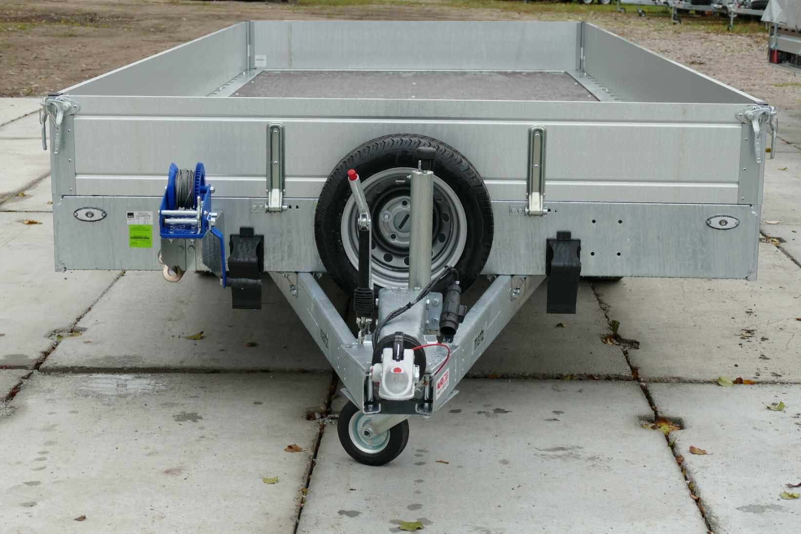 Przyczepa laweta platforma Martz GT Plateau 500/3 Burty Alu DMC 3500kg