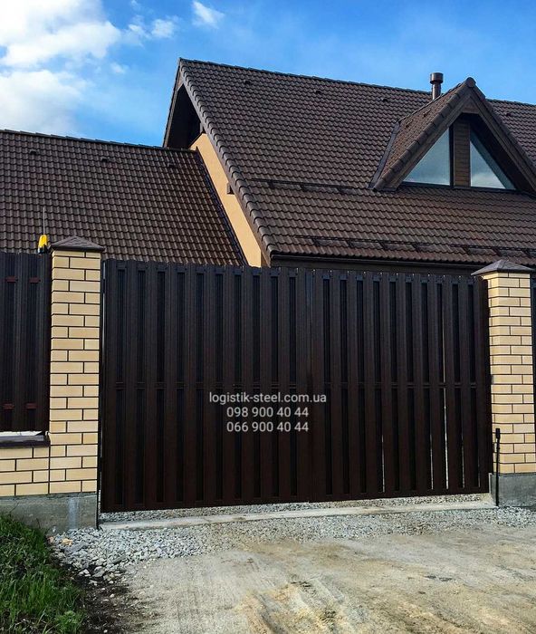 Штакетник Штахетник металевий
Евроштакетник Двухсторонний