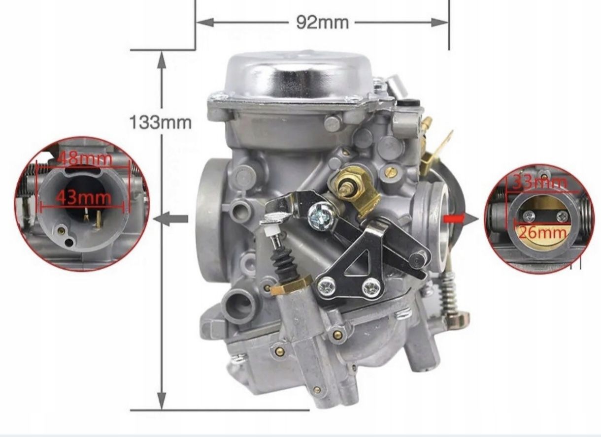 Yamaha Xv 125 Virago 250 Gaźnik Nowy Power Force Dedykowany Jakość