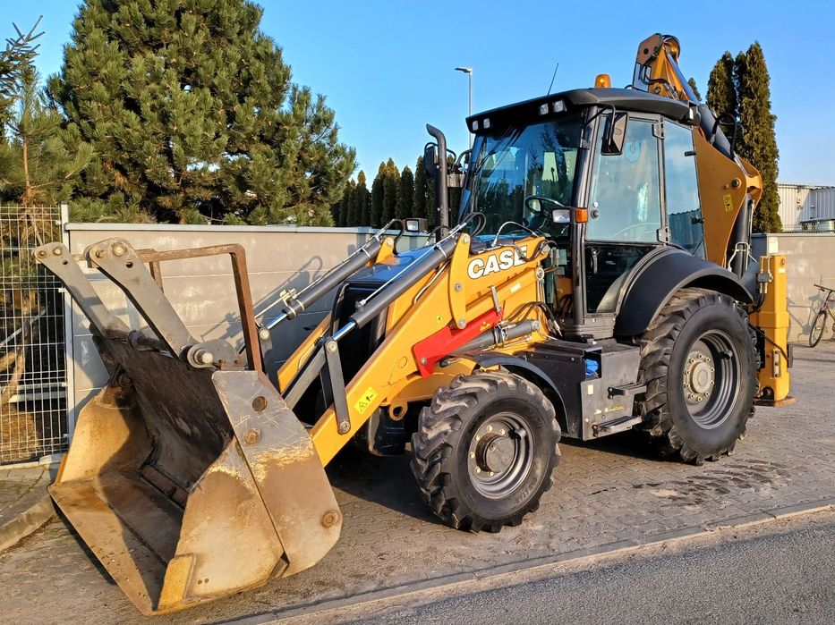 Case 580 ST  Klimatyzacja, Joysticki, Szybkozłącze + 3 łyżki