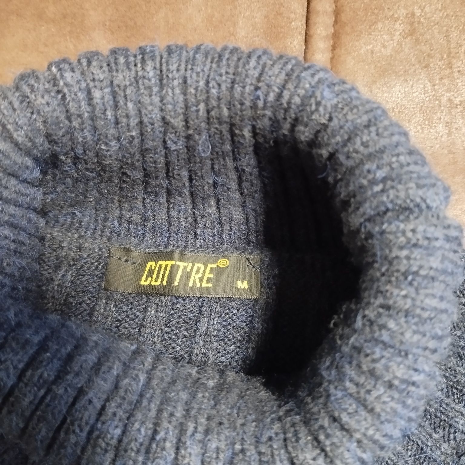 Теплый зимний мужской свитер кофта світєр размер М