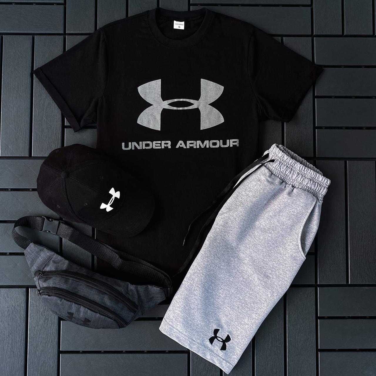 Чоловічий костюм Футболка +Шорти Under Armour. Комплект Футболка,шорты