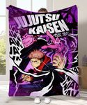 Детский флисовый плед  Jujutsu Kaisen - аниме Магическая битва 125х150