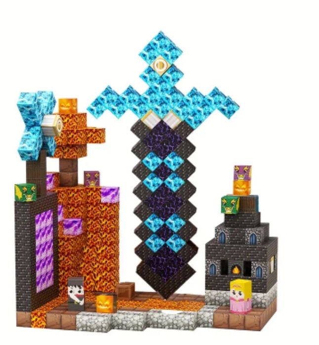 Магнітний конструктор Minecraft кубики блоки майнкрафт на подарунок