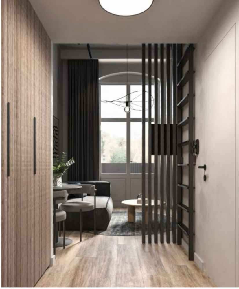 Studio z dużym balkonem w centrum