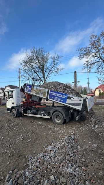 Usługi transportowe z HDS, łyżka, wywrotka