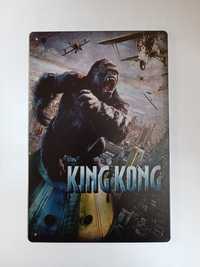 Nowy metalowy szyld King Kong film kino loft plakat garaż ozdoba club