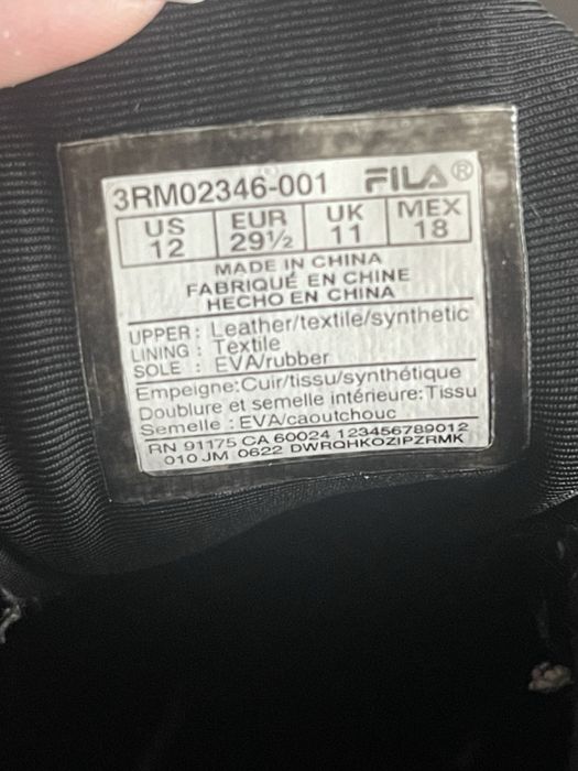 Кроссовки fila  ray tracer р-29