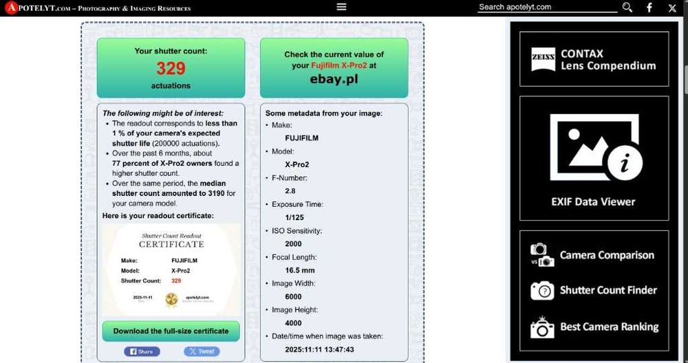 Fuji X-Pro 2 , Fujifilm, stan idealny, 329 zdjęć