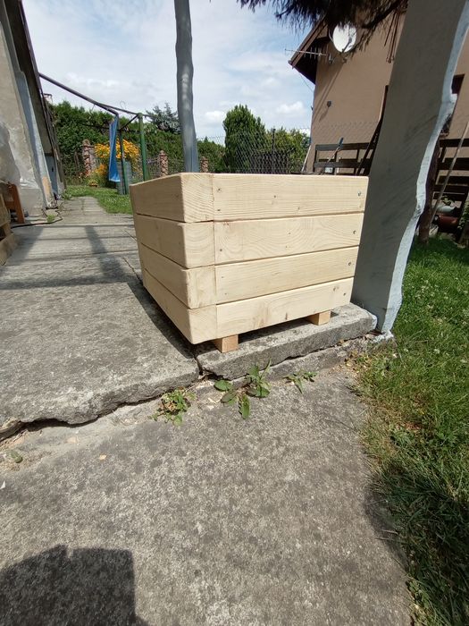 Donica z surowego drewna