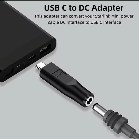 Адаптер живлення Starlink mini USB Type-C to DC