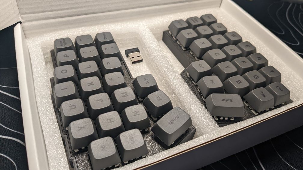 Безпровідна механічна спліт клавіатура CORNE V4 2.4G 46