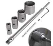 Otwornice do betonu 4 sztuki 30-68mm SDS Plus Awagas