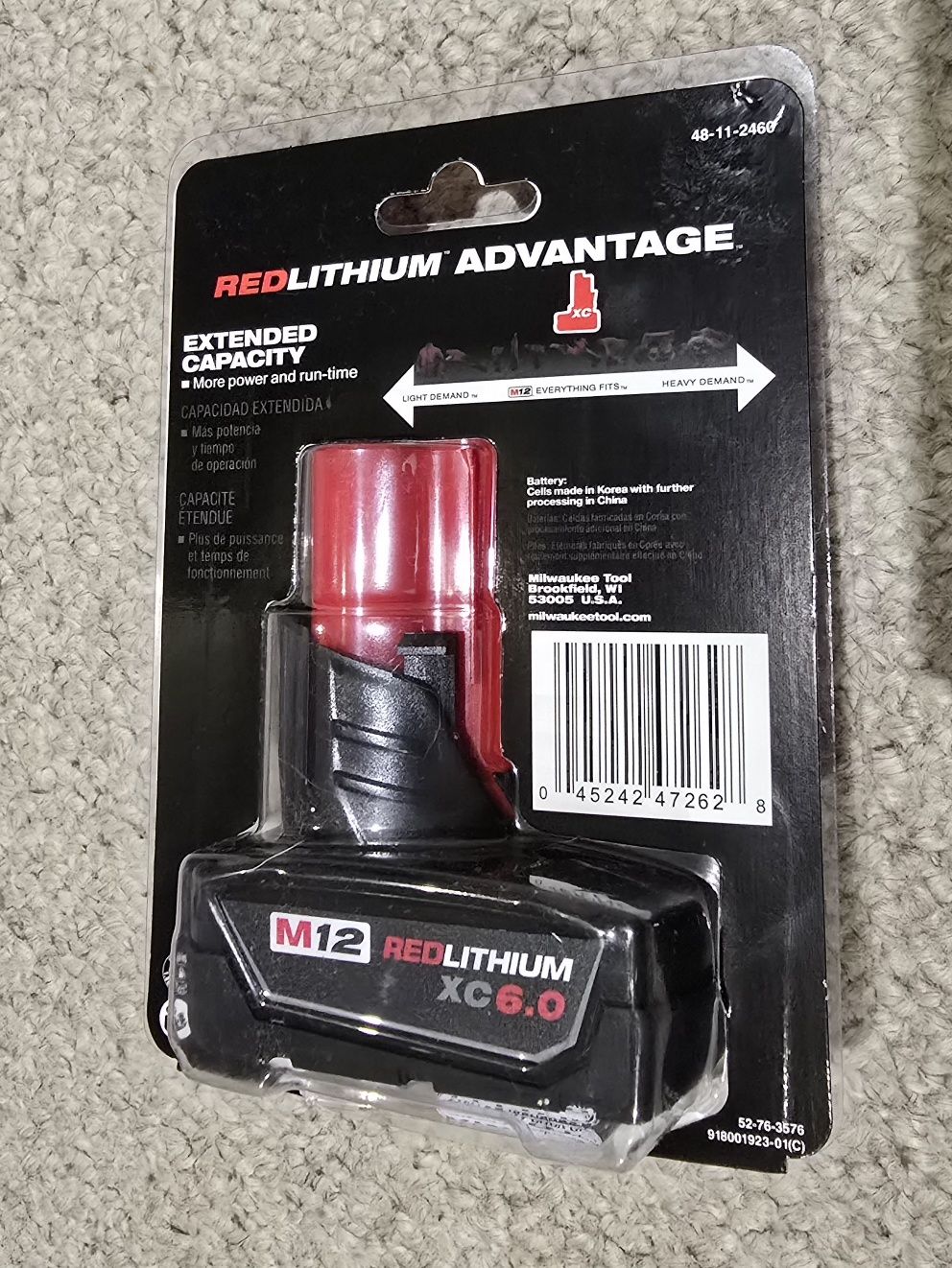 Bateria Nowa Oryginalna Milwaukee M12 6.0 XC 4 x Run Time