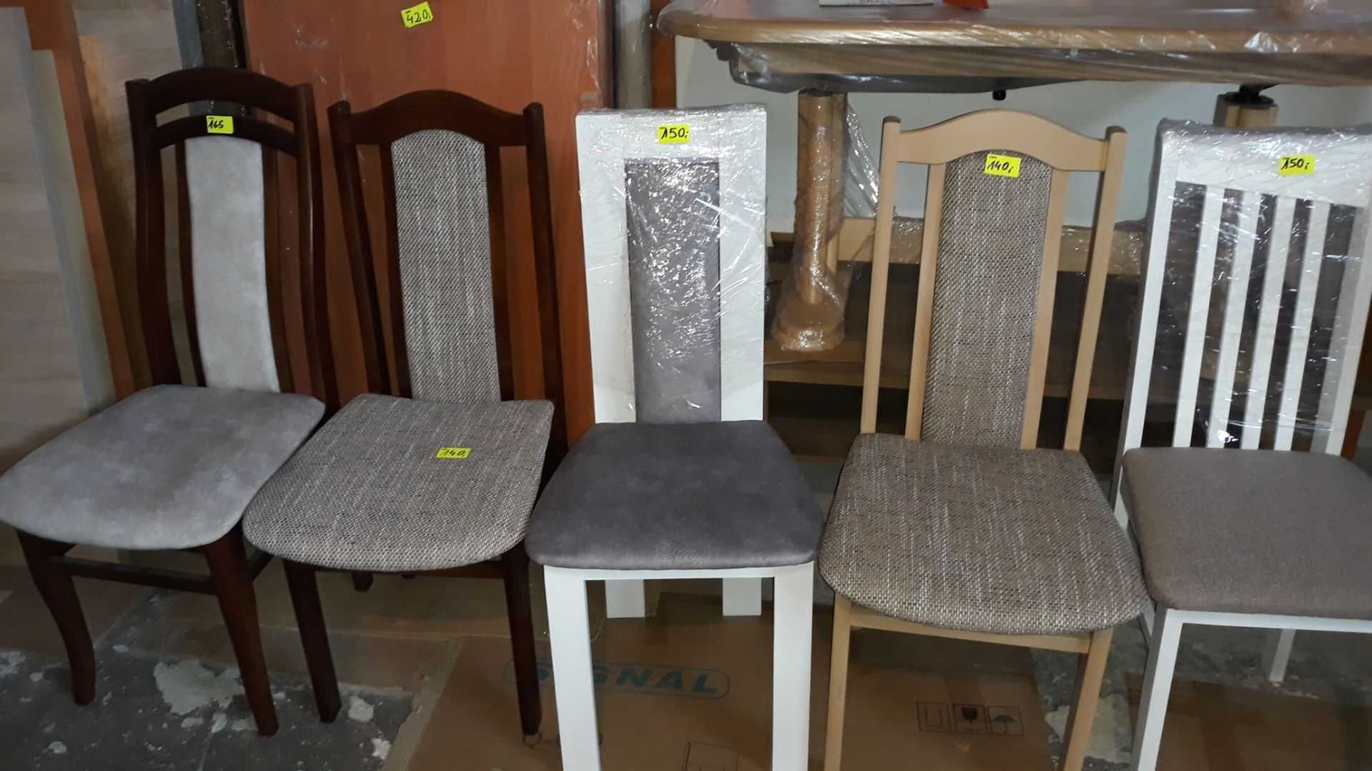 Krzesło drewniane, tapicerowane , krzesła