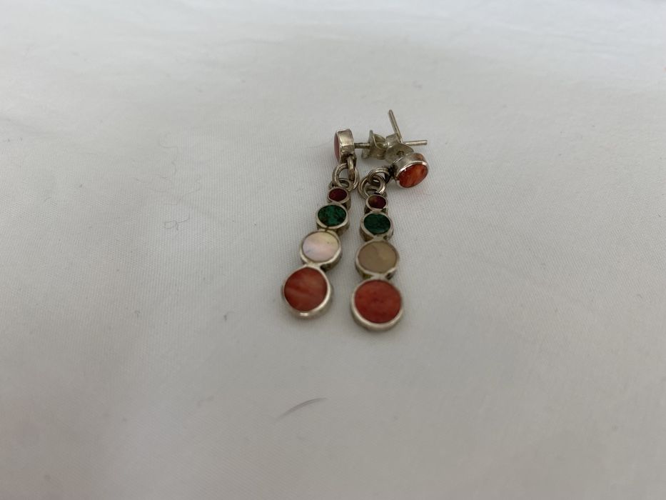 Brincos pulseira e pendente