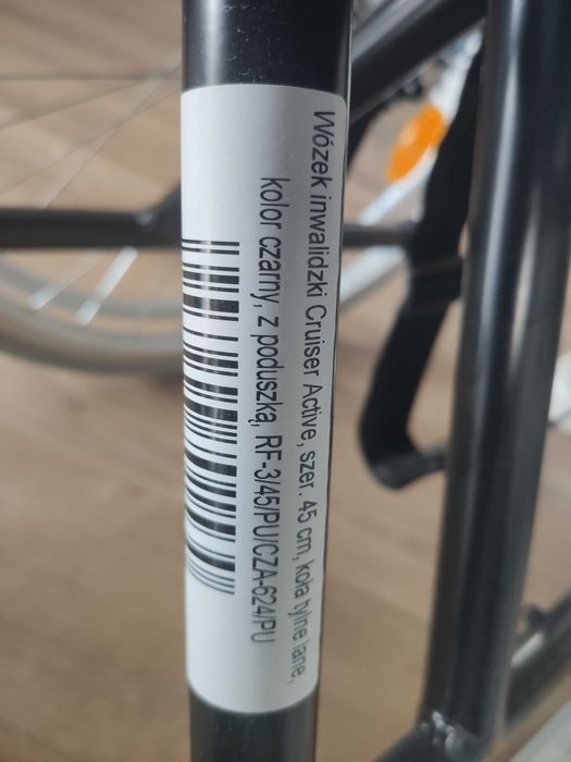 NOWY Wózek inwalidzki alumuniowy lekki Reha Fund RF-3