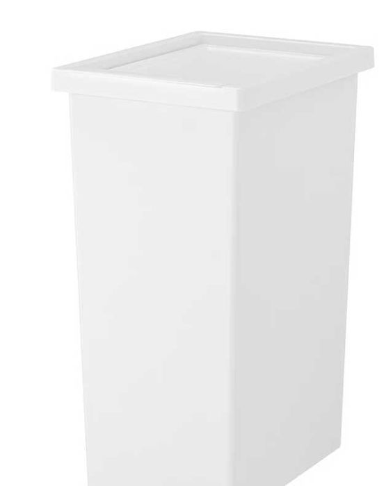 IKEA FILUR Kosz plastikowy z pokrywką, biały, 42 l