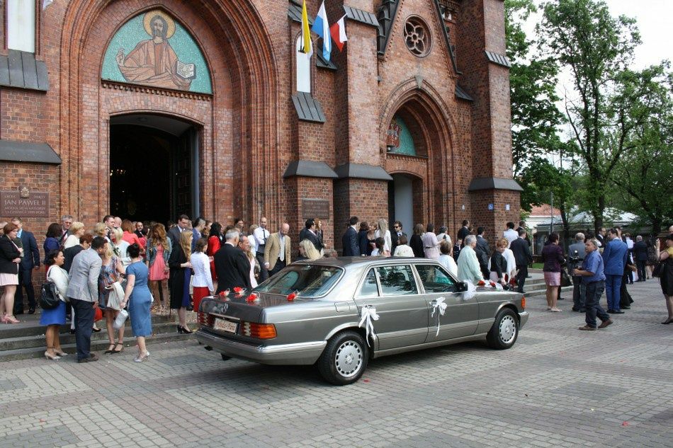 UWAGA! Mercedes S-Klasa W126 SEL wynajem auto limuzyna samochód ślubu