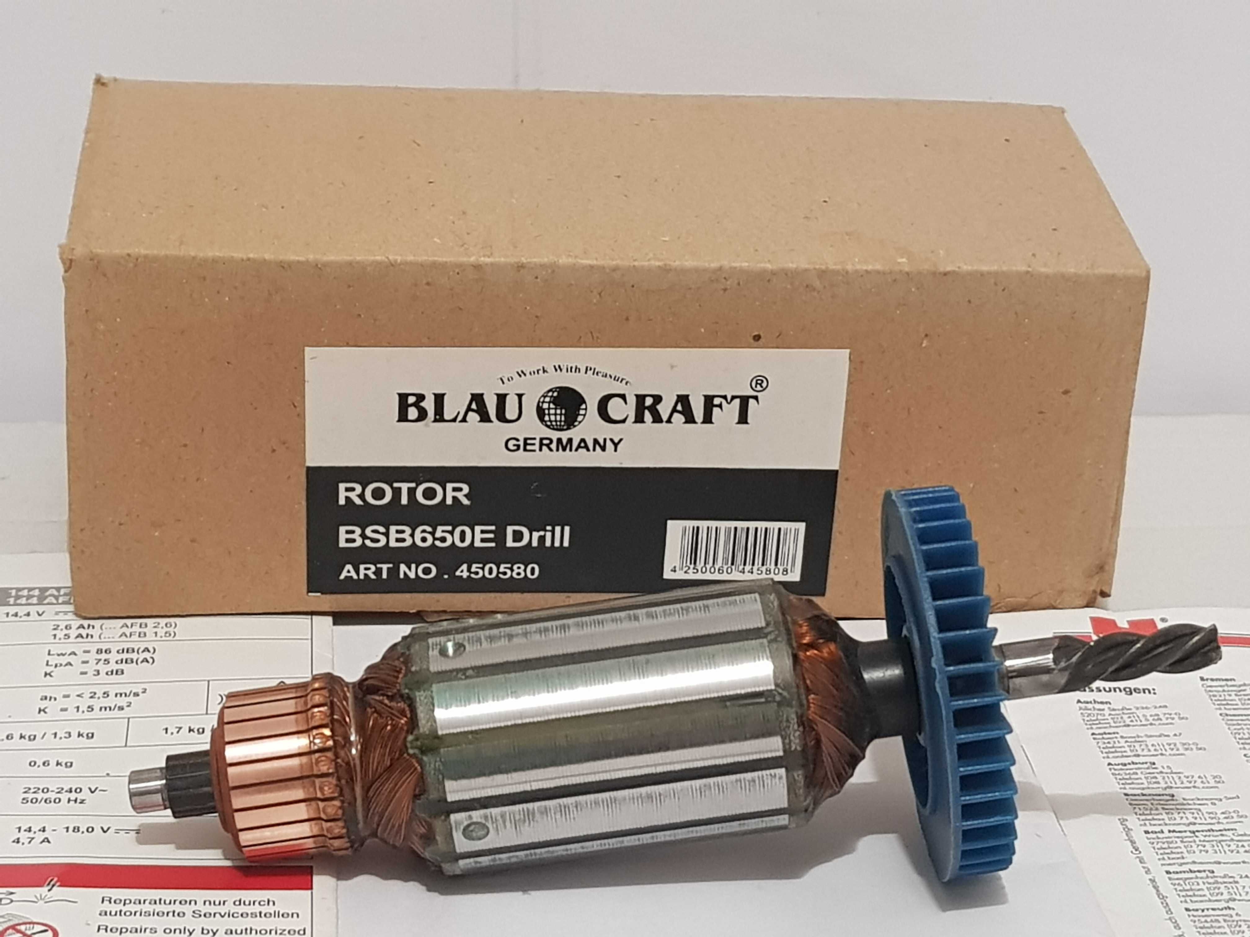 Wirnik twornik do BLAUKRAFT BSB 650 E MEISTER KRAFT-MSB 650 wiertarka