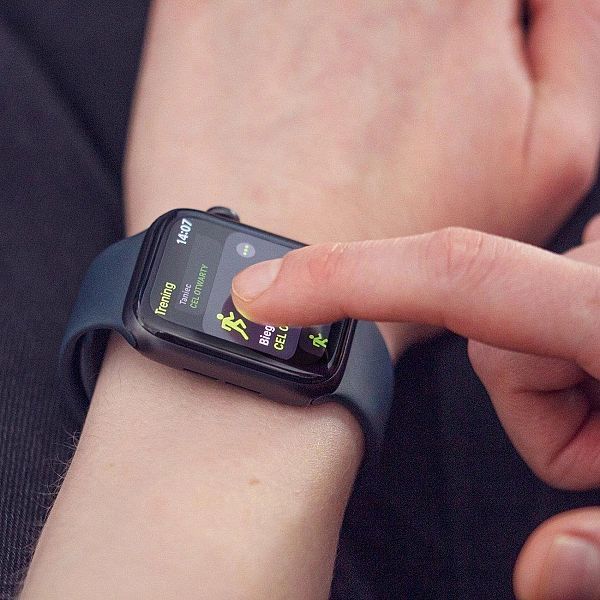 Wozinsky Watch Glass hybrydowe szkło do Apple Watch 7/8/9/45 mm czarny