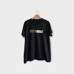 Czarny t-shirt z napisem Duży Łobuz XL