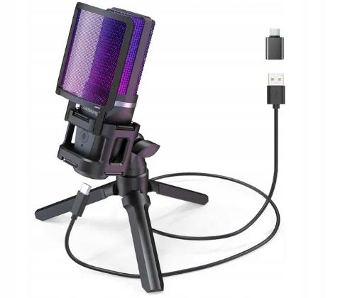 Zealsound Mikrofon gamingowy USB PC, do streamingu podcast Studio OPIS