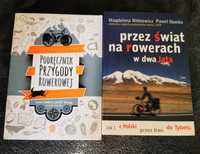 2 Książki Kolarstwo/Rower, Przez świat na rowerach, podrecznik przygod