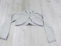 H&M bolerko 92 cm sweterek krótki sweter szary