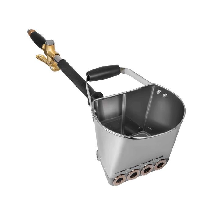 Ręczny opryskiwacz do tynków cementu i gipsu stal nierdzewna 4 DYSZE !