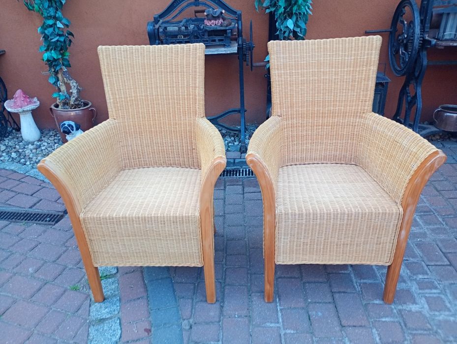 Krzesła fotele ratanowe