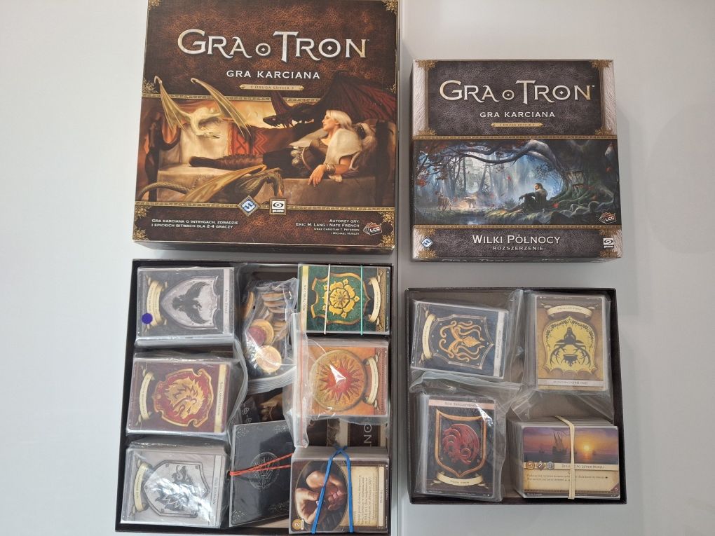 Gra o tron LCG gra karciana UNIKATOWY ZESTAW